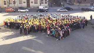 У Коломиї флешмобом відзначили День Соборності України