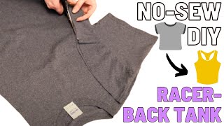 DIY No Sew T-shirt Racerback Tank | T-shirt.ca
