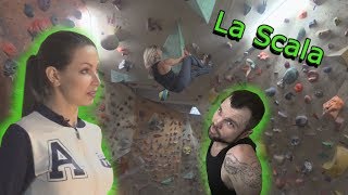 Скалоцентр «La scala». Скалодром Днепр.  Лазим по потолкам! Полная тренировка! Ла Скала