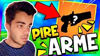 FORTNITE - FAIRE TOP 1 SEULEMENT AVEC LA PIRE ARME DU JEU !!