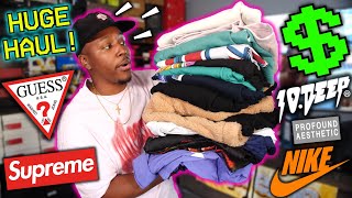 HUGE STREETWEAR SPRING & SUMMER CLOTHING HAUL Ft. 10DEEP, NIKE, SUPREME, GUESS & MORE!