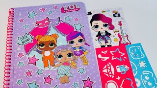 Gerçek LOL BEBEK Defteri Süslüyoruz - Lol Sürpriz Bebekler Kırtasiye BOYAMA ve Stylin Studio