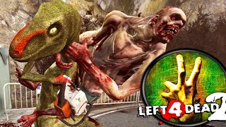 Left For Dead - RAPTORS CAN'T USE GUNS! (Funny Moments Modded Gameplay)