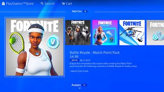 FORTNITE NEW MATCH POINT PACK! NEW FORTNITE MATCH POINT SKIN! FORTNITE TENNIS MATCH POINT SKIN