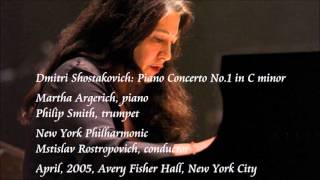 Shostakovich: Piano Concerto No.1 in C minor - Argerich / Rostropovich / New York Philharmonic