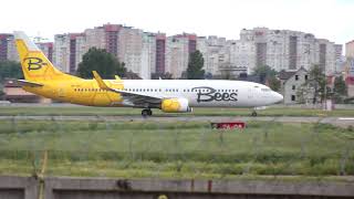 Bees Airline Takeoff from the Airport Zhuliany Ukraine Kiev 2021