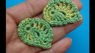 Как вязать листик Ирландское кружево  Irish lace leaf pattern Урок вязания крючком 317