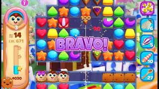 Cookie Jam Blast Level 671 - NO BOOSTERS ? | SKILLGAMING ✔️