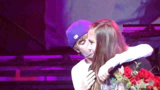 When I was Justin Bieber's OLLG at Staples Center!