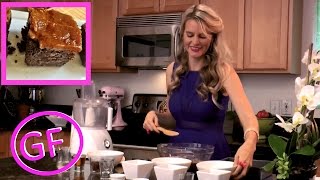 Gluten Free Chocolate Brownie Vegan Recipe with Caramel Frosting