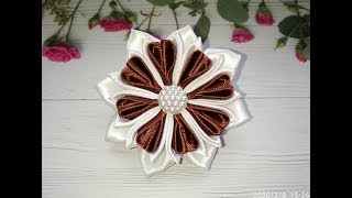 Цветы из лент канзаши. Цветы  из лент.  Как сделать цветы из лент.