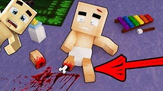 РЕБЕНОК ПОРАНИЛ НОГУ В МАЙНКРАФТ | КТО ТВОЙ ПАПОЧКА В МАЙНКРАФТЕ?! | MINECRAFT WHO'S YOUR DADDY?!