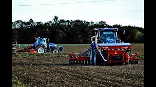 X2 New Holland T7 BLUE POWER I KUHN I Semis de blé en 6m !