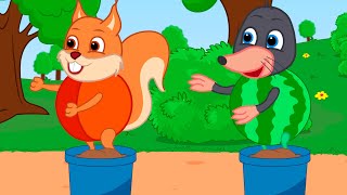 Famille d'Écureuil - Tenues De Fruits Vidéos Animé 2021 en Français 13+