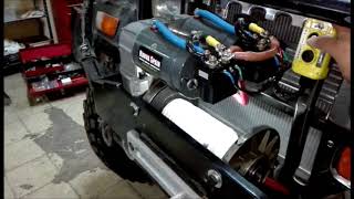 Winch Warn 8274 con cabezal Giggleplin con 2 motores Runva MT9500AV