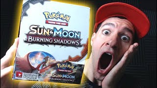 Pokemon BURNING SHADOWS Booster Box! Pokemon SUN and MOON TCG Cards Opening with Leonhart! Part 1