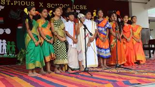 Bharata Desam Mana Janma Pradesam || Patriotic Song || St Pious X School ||
