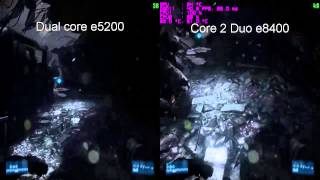 BATTLEFIELD 3 - DUAL CORE e5200 VS CORE 2 DUO e8400