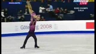 Aliona Savchenko Robin Szolkowy. European Championship 2008.