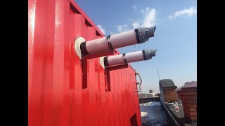 Строительство крышной газовой котельной.