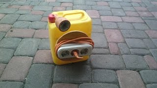 электрический самодельный удлинитель из канистры .