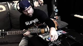 Roland SP-404A DJFX Looper on Live Guitar Jam | "The Chiliahedron"