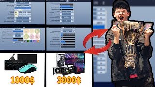 Чемпионские Настройки и Девайсы  игрока Bugha $3 млн. Fortnite