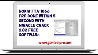 how to nokia 1 ta-1066 frp done within 5 second with miracle crack 2.82