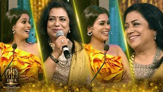 Kiki & Poornima Bhagyaraj CUTE மாமியார் மருமகள் Conversation! - Galatta Wonder Women Awards 2019