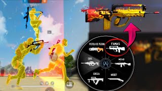NUEVA ARMA ROYALE CONSIGO SKIN FAMAS LEGENDARIA  FREEFIRE ME ESTAFAN?? (4vs4)
