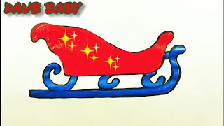 САНИ САНТА КЛАУСА КАК НАРИСОВАТЬ / МУЛЬТФИЛЬМ РАСКРАСКА ДЛЯ ДЕТЕЙ САНИ САНТА КЛАУСА