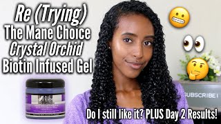 (Re) Trying The Mane Choice Crystal Orchid Biotin Infused Gel | Wash N Go Routine | Lydia Tefera
