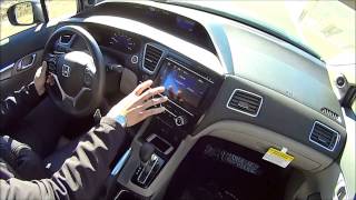 2014 Honda Civic EX Sedan Test Drive Gray Modern steel metal
