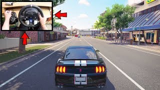 Forza Horizon 3 Driving Like A BOSS (Steering Wheel + Shifter) Shelby Mustang GT350R No HUD Gameplay