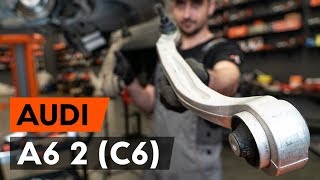 Как заменить передний рычаг подвески AUDI A6 2 (C6) [ВИДЕОУРОК AUTODOC]