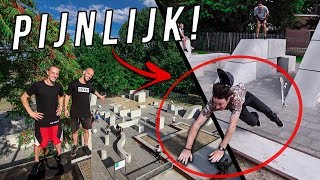 BIZARRE TRICKS in 's werelds GROOTSTE Urban Sportpark! (HARD GEVALLEN)