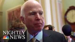 John McCain Discontinues Brain Cancer Treatment | NBC Nightly News