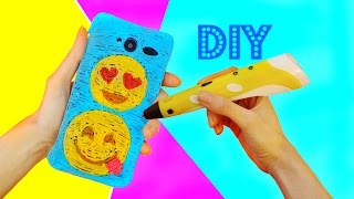 DIY Emojis PHONE CASE with 3D PEN