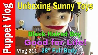 Puppet Unboxing: Sunny Toys Black Haired Boy, Good for Life with Bible