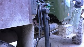 Замена аутригера (лапы) Промывка гидробака Атлант С-90 Урал лесовоз