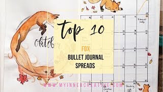 Top 10 Fox bullet journal theme ideas!