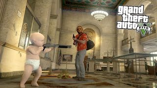 ТРЕВОР С СЫНОМ ГРАБЯТ БАНКИ!! - GTA 5 РЕАЛЬНАЯ ЖИЗНЬ