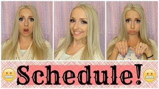 My New Upload Schedule!!