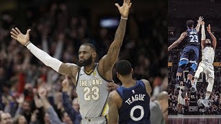 LeBron James Game Winner Triple Double in OT vs Timberwolves! 2017-18 Season
