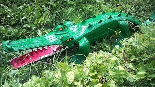 Как сделать поделку из шины - крокодил. Мастер класс