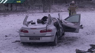 Ранковий снігопад закінчився трагедією на Столичному шосе