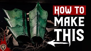 ⚔️ Fantasy Leather Bracers - Armour Tutorial ⚔️ ?️ How To Make Leather Armor ?️