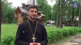 Молебен в православном лагере Тульской митрополии "Факел"