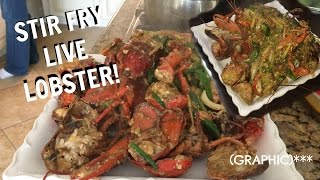 EASY Asian Stir Fry Lobster Recipe! (Lao Ginger Sauce) | @dymondkay