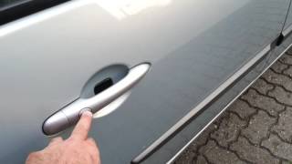Renault Grand Scenic II Keyless Go замена микропереключателей в ручках дверей